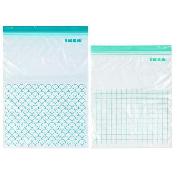 2 Sets of Ikea ISTAD Bags, Freezer Safe, Reusable Food Storage Bags - Picture 1 of 6